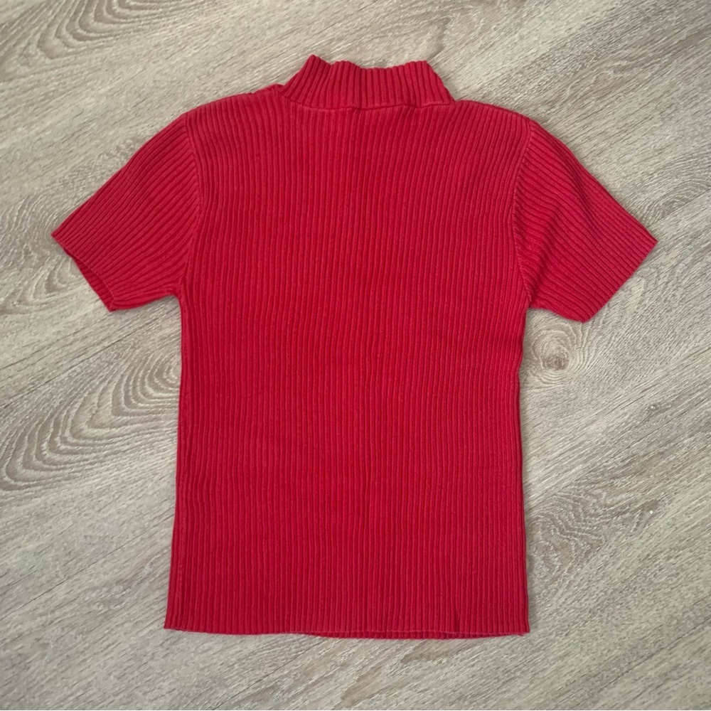Vintage No Boundaries Red Ribbed Turtleneck Size S